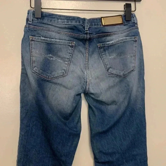 Zara Woman Premium Denim  boot cut, low rise, distressed jeans 30 x 31 - Picture 4 of 9